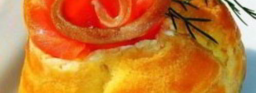 профитроли с красной рыбой. Шаг 9