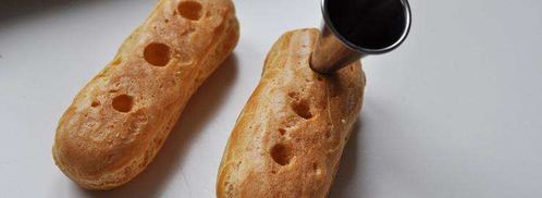 шоколадные пирожные эклеры с заварным кремом. Шаг 14