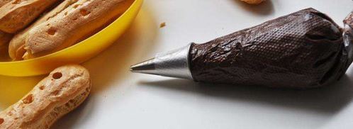 шоколадные пирожные эклеры с заварным кремом. Шаг 16