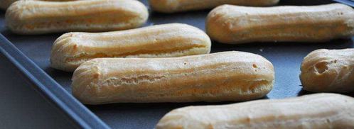 шоколадные пирожные эклеры с заварным кремом. Шаг 10