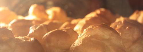 торт из профитролей с вишней и шоколадом. Шаг 6