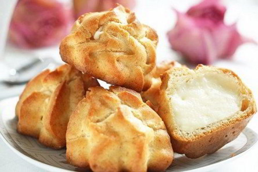 Рецепт воздушных профитролей с творожным кремом