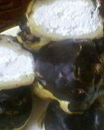 Эклеры с бананово-йогуртовым кремом