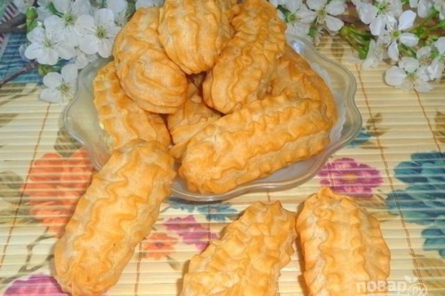 Рецепт эклеров с творожным кремом