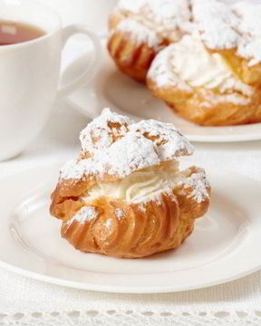 Эклеры со сливочно-творожным кремом