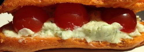 закусочные томатные эклеры с кремом из моцареллы. Шаг 13