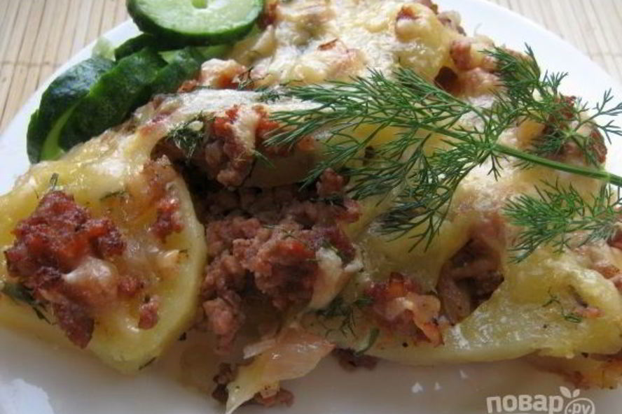Рецепт картофельной запеканки с фаршем