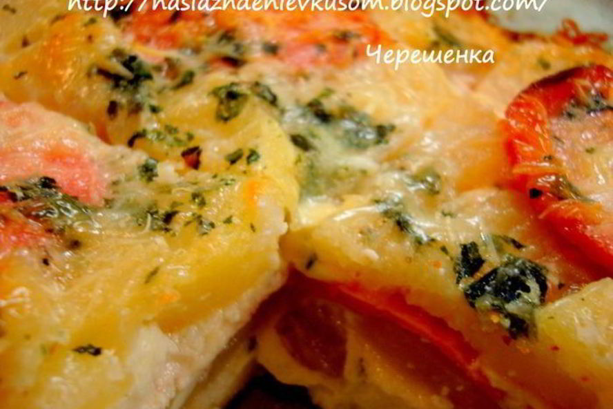 Рецепт картофельной запеканки с колбасой