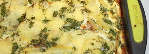 картофельная запеканка с курицей и беконом. Шаг 9