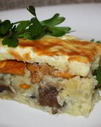 Картофельно-грибная запеканка