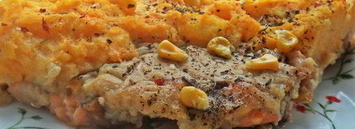 картофельно-рыбная запеканка под соусом бешамель. Шаг 32