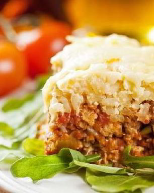 Рисовая запеканка с индейкой