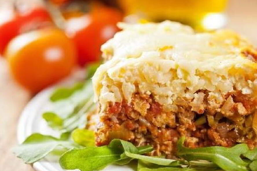 Рецепт рисовой запеканки с индейкой