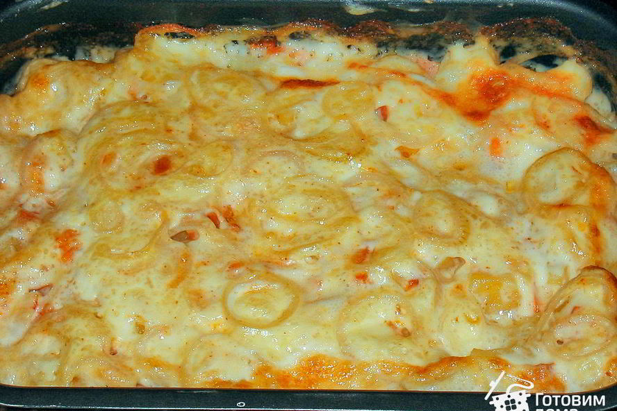 Рецепт рыбной запеканки с картофелем