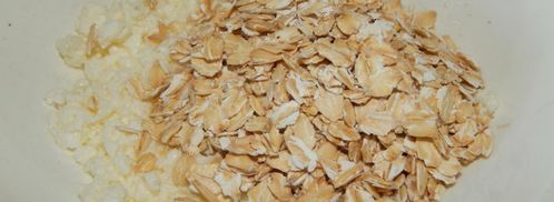 творожная запеканка с овсяными хлопьями. Шаг 3