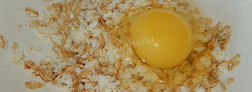 творожная запеканка с овсяными хлопьями. Шаг 4