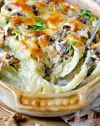 Запеканка из капусты с грибами