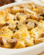 Запеканка из картофеля с двумя видами сыра