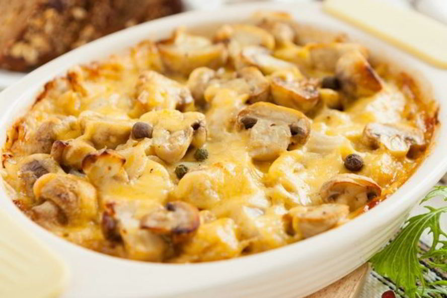 Рецепт запеканки из картофеля с двумя видами сыра