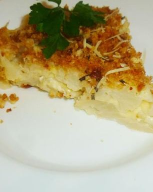 Запеканка из макарон и цветной капусты