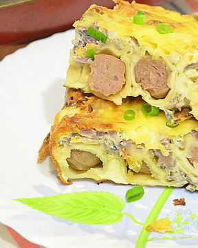 Запеканка из пельменей