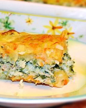 Запеканка из рыбы и картофеля