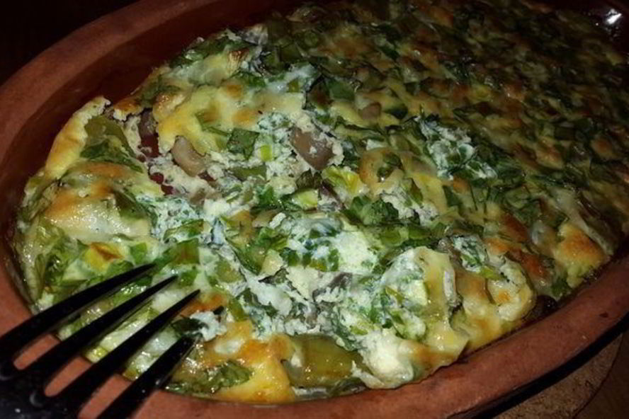 Рецепт запеканки из стручковой фасоли с грибами