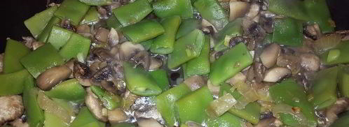 запеканка из стручковой фасоли с грибами. Шаг 6