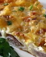 Запеканка Ленивая жена из пельменей