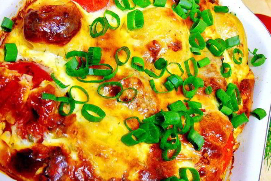 Рецепт запеканки шарики под сырным соусом