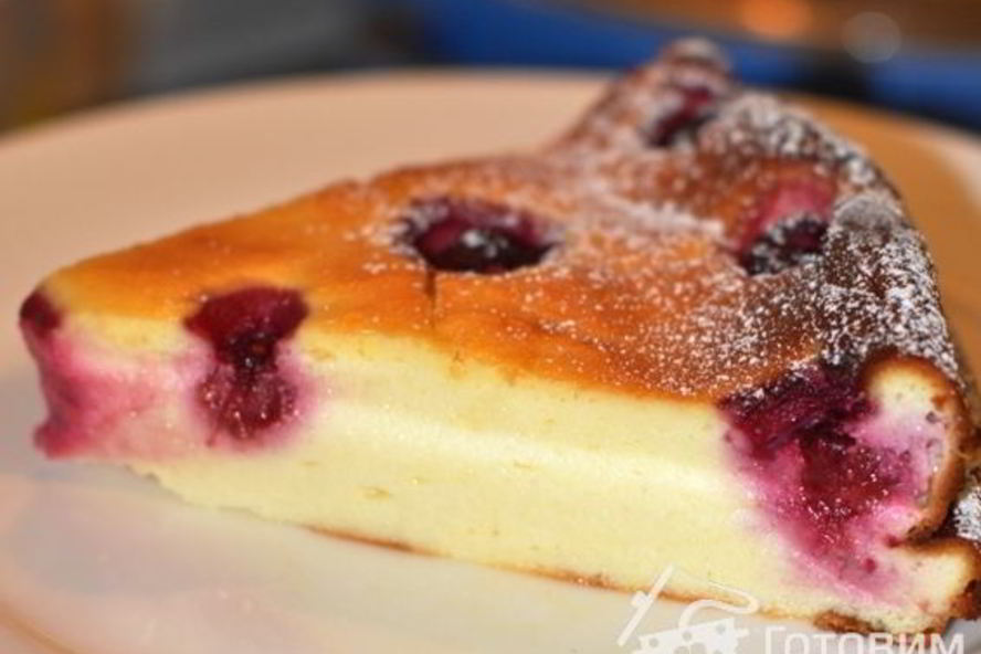 Рецепт запеканки творожной с малиной