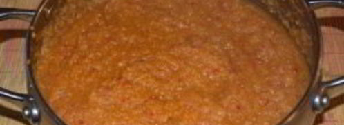 аджика из кабачка и ябок. Шаг 3