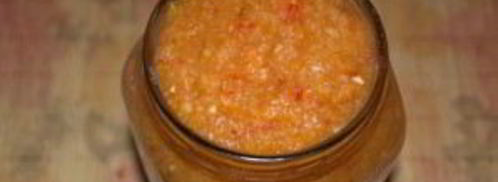 аджика из кабачка и ябок. Шаг 4