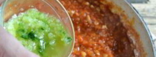 аджика из кабачков с томатной пастой. Шаг 4