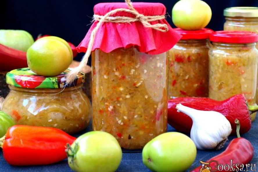 Рецепт аджики из зеленых помидоров