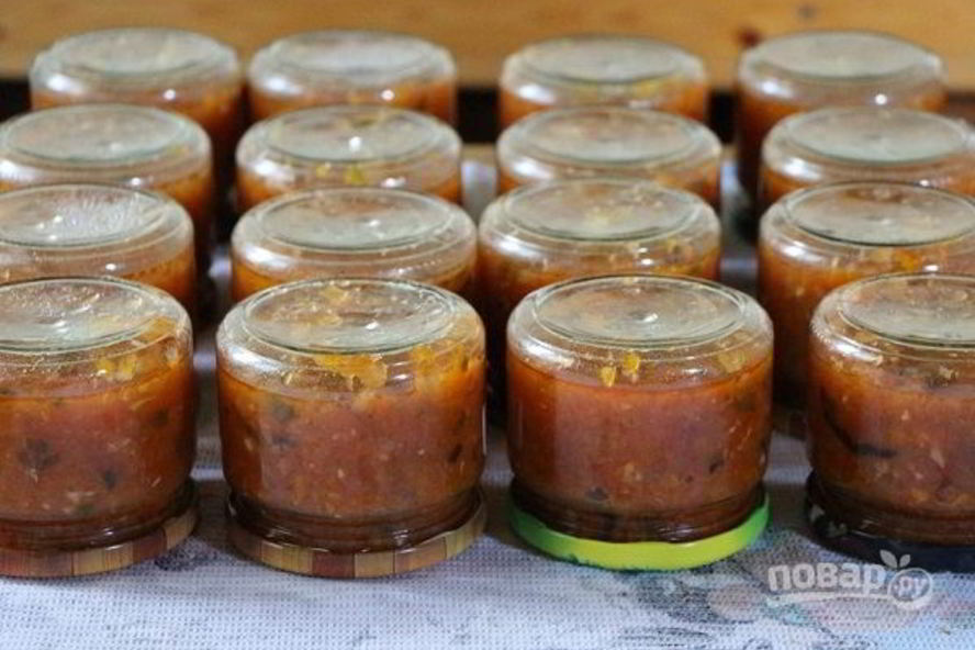 Рецепт аджики на зиму с варкой