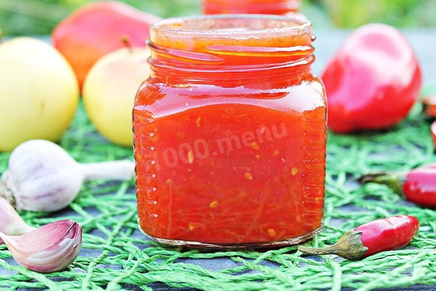 Рецепт аджики пальчики оближешь с яблоками