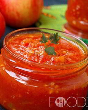 Аджика с кетчупом чили на зиму