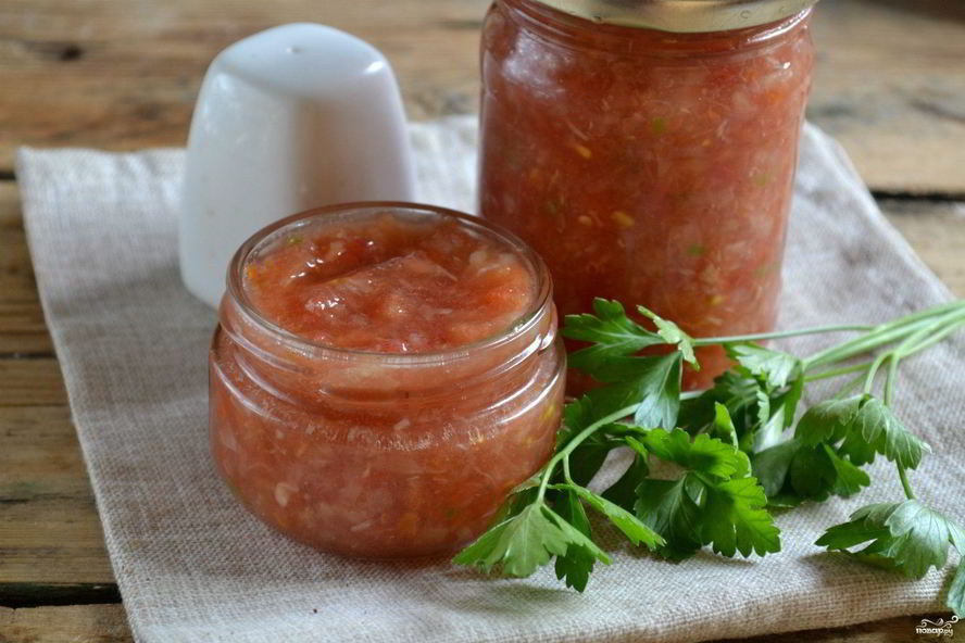 Рецепт аджики с хреном сырая