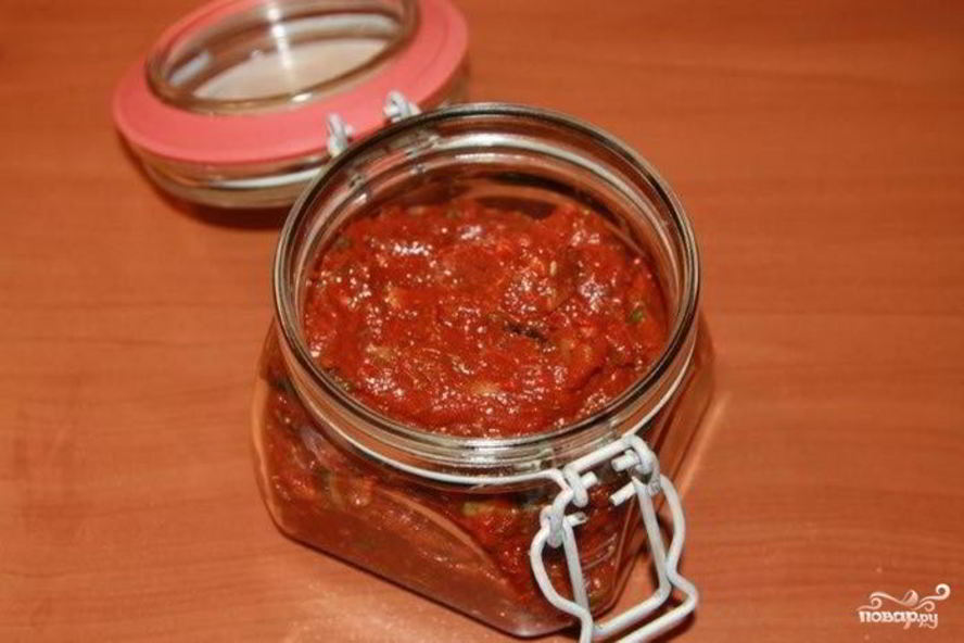 Рецепт аджики с хренома