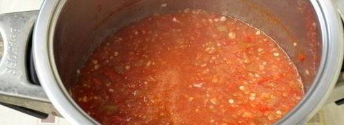 аджика с яблоками и помидорами на зиму. Шаг 7