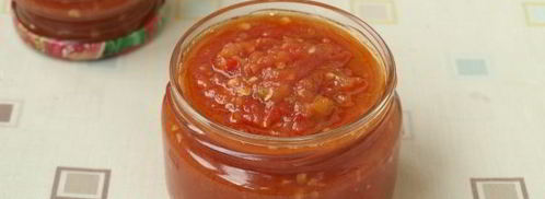 аджика с яблоками и помидорами на зиму. Шаг 8