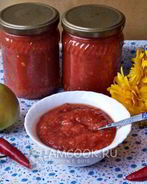 Аджика с яблоками на зиму