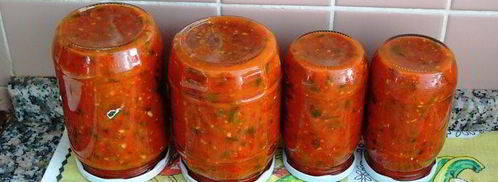 ароматная аджика со сливами и травами. Шаг 4