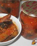 Баклажаны в аджике на зиму