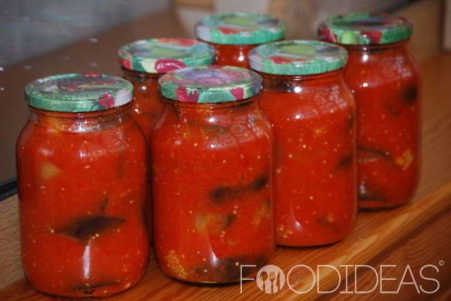 Рецепт баклажанов в аджике