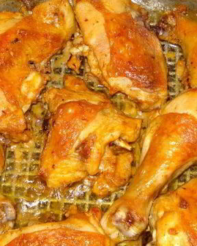 Курица с аджикой и майонезом