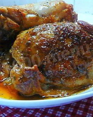 Курица в аджике с белым вином