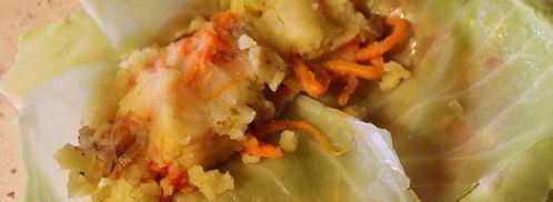 рулетики из капусты, запеченные в аджике. Шаг 7