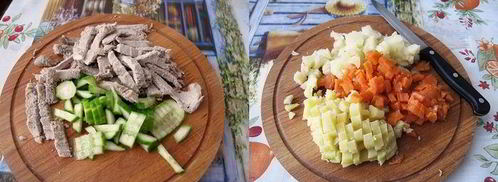 таджикский салат гиссар. Шаг 2